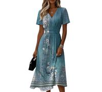 Vestidos Verano Mujer 2026, Dress, Dress Cuello V Manga Corta Tallas Grandes Cortos Largo Summer Boda Vestidos Tallas Grandes, Cortas Elegantes Dresses Verano Sexy Ropa Mujer Elegante, S
