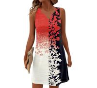 Vestidos Verano Mujer 2026, Vestido Boho Mujer, Dresses Cortos Elegante Algodon Lunares Sin Mangas Cuello V Largas Ropa Hippie, Casa Dress Talla Grande Women Boho Ropa Summer Dress, XL