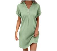 Vestidos Verano Mujer 2026 Vestidos Verano Mujer 2026 Tallas Grandes Ropa Vestido Playa Talla Grande Cortos Largo Largos De Elegantes Tirantes Camisero Corto Algodon Lino Sueltos Midi Dresses Elegante