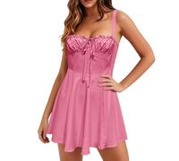 Vestidos Verano Mujer Largos,Vestido de Verano sin Mangas para un Estilo Midi Informal Europeo Que irradia Estilo para el día a día