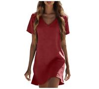 Vestidos Verano Mujer Vestidos Verano Mujer Largos, Suave Al Tacto Lino Natural Cómodo No Se Deforma Vestido De Fiesta Mujers Elegantes Vestido Tejido Elástico Frío