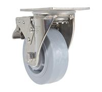 Vestil Rueda giratoria de 5 x 2 TPR SS RIG W/freno total