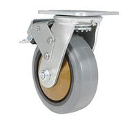 Vestil Rueda giratoria de goma 6X2 W/freno total