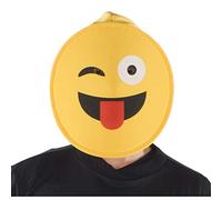 Vestir America Face con lengua Emoji máscara para niños, divertido accesorio de máscara de cabeza (una talla)