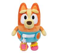 Vestir y jugar al beb Bingo Bluey Plush Button Hebilla y corbata Aprenda a vestir muecas para nios pequeos de 3+ habilidades motoras finas Toy de