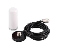 VESTLIFE Antena de Walkie Talkie Atena Móvil Radio de Dos Vías Amplificador de Antena Coche Conector de Base Magnética UHF-PL259 (Blanco)