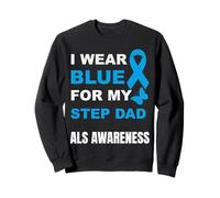 VESTO Azul para MI PASRADOR ALS Conciencia Sudadera