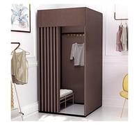 Vestuario cuadrado portátil con cortina de sombreado, vestuario temporal para oficina, centro comercial