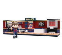 Vestuario del FC Barcelona 30x11x10 cm, Conjunto de Construcción Oficial Infantil de 439 Piezas, Incluye Figura de Jugador y Pegatinas, Ideal para Niños de +7 Años - Neko Brands