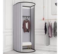 Vestuario portátil de privacidad para tiendas de ropa, cabina móvil para tiendas, ideal para oficinas minoristas y centros comerciales, elegante y funcional (color: )