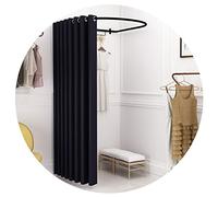 Vestuario Portátil Probador Vestuario Portátil Probador De Tienda, Vestuario Pista Móvil Tipo U Con Cortina Sombreado, Pantalla Privacidad Montaje En Pared Para Centro Comercial De Oficina(J,85x80x200