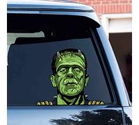 Vesvory 2 pegatinas de figuras de terror para coches, calcomanías clásicas de personajes de películas de terror, calcomanías impermeables de vinilo para coches, parachoques, computadoras portátiles,