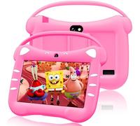 VESWWE Tablet para Niños 7 Pulgadas Android Tableta Infantil con WiFi Bluetooth Doble Cámara Control Parental 32GB ROM Tablet Niños con Estuche Protector (Magenta)