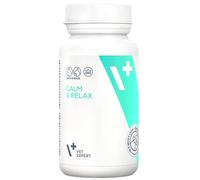 Vet Expert Suplemento Calm & Relax para perros y gatos, reduce el estrés y la ansiedad con triptófano, extracto de valeriana, taurina y extracto de hoja de té verde, 30 cápsulas Twist-Off