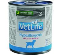 Vet Life Comida húmeda para perros, pato hipoalergénico con patatas, 300 g, 6 unidades