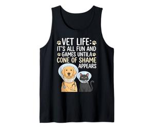 Vet Life Cono De La Vergüenza Aparece Camiseta sin Mangas