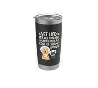 Vet Life Cono De La Vergüenza Aparece Vaso térmico de acero inoxidable de doble pared