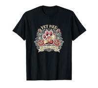 Vet Med Healing Paws Clinical Animal Healthcare Veterinario Camiseta