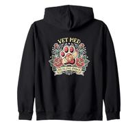 Vet Med Healing Paws Clinical Animal Healthcare Veterinario Sudadera con Capucha