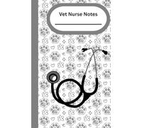 Vet Nurse Notes - Patient Case Notes - Grey Pawprints: Case log notebook, helping veterinary nurses, technicians and assistants with patient history