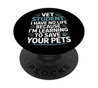 Vet Student Learning To Save Pets No Life Left - PopSockets PopGrip Adhesivo