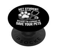 Vet Student Learning To Save Pets No Life Left - PopSockets PopGrip Adhesivo