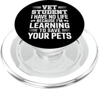 Vet Student Learning To Save Pets No Life Left - PopSockets PopGrip para MagSafe