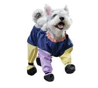 Vêtement Chiot - Combinaison Imperméable | Matériel PU | Tenue De Sortie Chaude Contre Glace Et Humidité Pour Chiens À Pattes Courtes, Confortable, Meilleure Solution Pour Aventures Et Froid