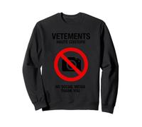 Vetements Haute Couture No Social Media Gracias Sudadera