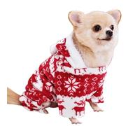 Vêtements pour Chiens de Noël | Pull de Noël pour Chien en Tricot Chaud | Tenue d'hiver pour Chat, Costume de Noël pour Petits et Grands Chiens