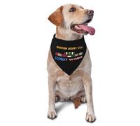 Veteran De Combate De La Operación Tormenta del Desierto Bandanas Perros Duradero Pañuelos Perros Lavable Bufanda Triangular para Cachorros Accesorios Uso Diario