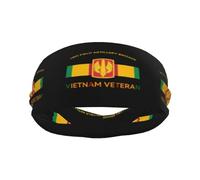 Veteran De Vietnam De La 18.ª Brigada De Campaña Unisex Diadema Deportiva Suaves Banda para El Sudor Transpirable Cinta Sudor Cabeza para Entrenamiento Fitness Fútbol Yoga