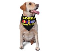 Veteran del Cuerpo De Artillería De La Guerra De Corea Pañuelo para Perro Elegante Bandana para Perro Transpirable Pañuelo Triangular para Cumpleaños Uso Diario Gatos