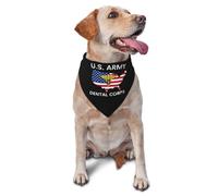Veteran del Cuerpo Dental del Ejército De Los EE. UU. Pañuelo Triangular Ajustable Pañuelo para Perro Moda Bufanda De Mascota para Cachorro Boda Accesorios Mascotas