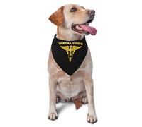 Veteran del Cuerpo Dental del Ejército De Los Estados Unidos Bandana para Perro Elegante Bufanda De Mascota Ajustable Pañuelo para Perro para Cachorro Fiestas Boda