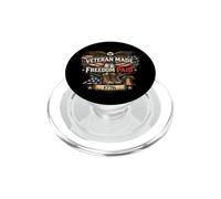 Veteran Made Freedom Paid Patriotic Eagle Flag 1776 250 PopSockets PopGrip para MagSafe