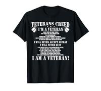 Veteran’s Creed I’m Veteran T-Shirt Camiseta