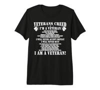Veteran’s Creed I’m Veteran T-Shirt Camiseta Premium