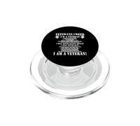 Veteran’s Creed I’m Veteran T-Shirt PopSockets PopGrip para MagSafe
