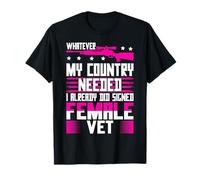 Veteran Woman Strong Vet Lady American Woman Soldier DD-243 Camiseta