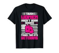 Veteran Woman Strong Vet Lady American Woman Soldier DD-247 Camiseta