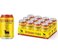 Veterano & Cola Ready to Drink | Pack 12 Latas 33 cl | 10% vol. | Combinado listo para beber hecho a base de bebida espirituosa Veterano | Brandy & Cola