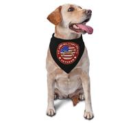 Veterano De La Policía Militar De Los Estados Unidos Bandanas Triangulares para Perro Ajustable Pañuelo para Perros Y Gatos Lavable Bufanda De Mascota Baberos Triangulares