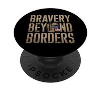 Veterano de Vietnam Bandera de Estados Unidos Soldado Patriótico Día de los Veteranos PopSockets PopGrip Adhesivo