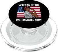 Veterano del Ejército de los Estados Unidos Veterano Afroamericano PopSockets PopGrip para MagSafe