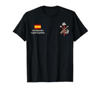 Veterano Legión Española Ejercito Español Honor España Camiseta, Hombre, Negro, M