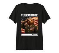 Veterano Orgulloso Oso Papá Militar Héroe Padre e Hijo Camiseta Premium