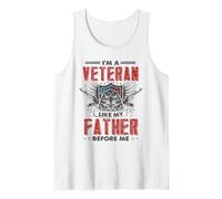 Veterano patriótico - Soy un veterano como mi padre antes que yo Camiseta sin Mangas