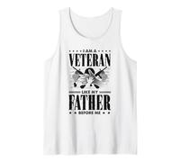 Veterano patriótico - Soy un veterano como mi padre antes que yo Camiseta sin Mangas