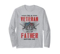 Veterano patriótico - Soy un veterano como mi padre antes que yo Manga Larga